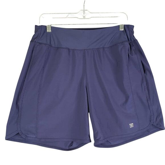 Title Nine Anti Run 7” Women’s Shorts Size Medium M Navy Blue Athletic - Picture 2 of 10